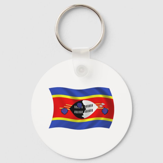 Swasiland Flag Schlüsselanhänger (Vorderseite)