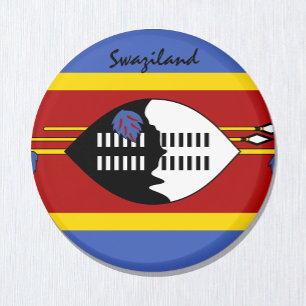 Swasiland-Flagge & Afrika - Reise-/Sportfans Magnet
