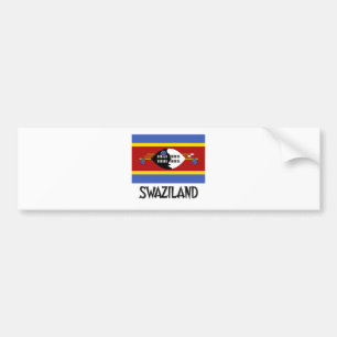 Swasiland-Flagge Autoaufkleber