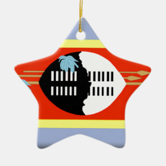 Swasiland-Flagge Keramik Ornament
