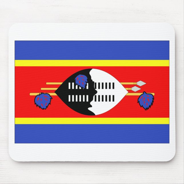 Swasiland-Flagge Mousepad (Vorne)