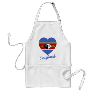 Swasiland-Flaggen-Herz Schürze