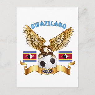 Swasiland Football Designs Postkarte