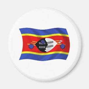 Swasiland Magnet mit Flagge