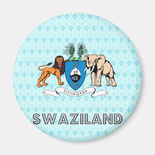 Swasiland-Wappen Magnet (Vorne)
