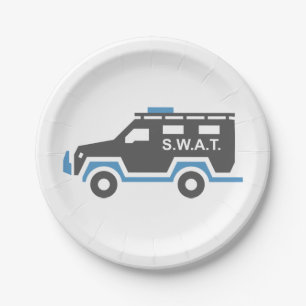 SWAT Car Pappteller