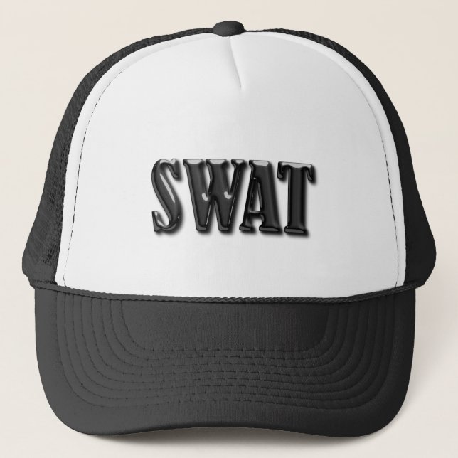 SWAT - dünne blaue Linie Truckerkappe (Vorderseite)