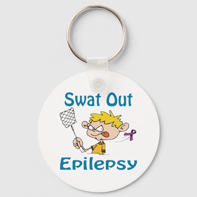 Swat Out Epilepsy-Schlüsselanhänger Schlüsselanhänger (Vorderseite)
