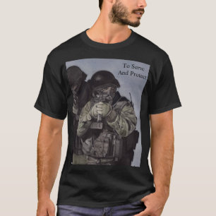 SWAT-Polizei zum Dienst und Schutz des T - Shirt v