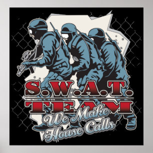 SWAT-Team-Hausbesuche Poster