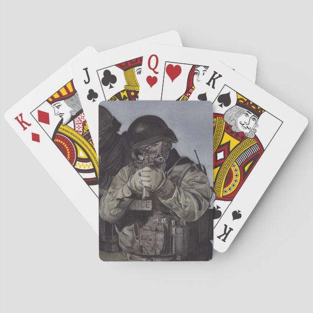 SWAT-TEAM-Kartenspiel Spielkarten (Rückseite)