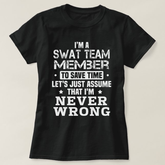 SWAT Team Member T-Shirt (Design vorne)