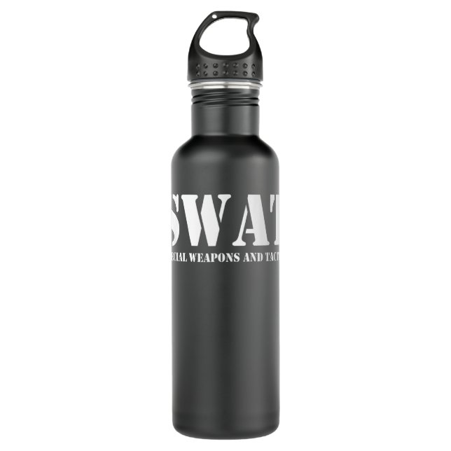 SWAT Team Police SWAT Team  Edelstahlflasche (Vorderseite)