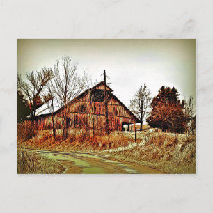 Swayback Barn Postkarte
