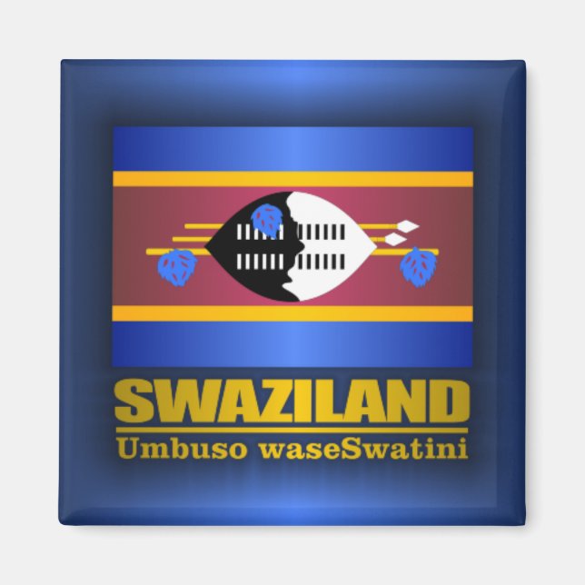 Swaziland Pride Magnet (Vorne)