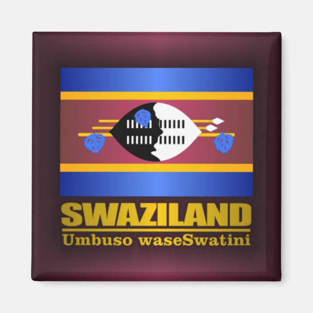 Swaziland Pride Magnet (Vorne)