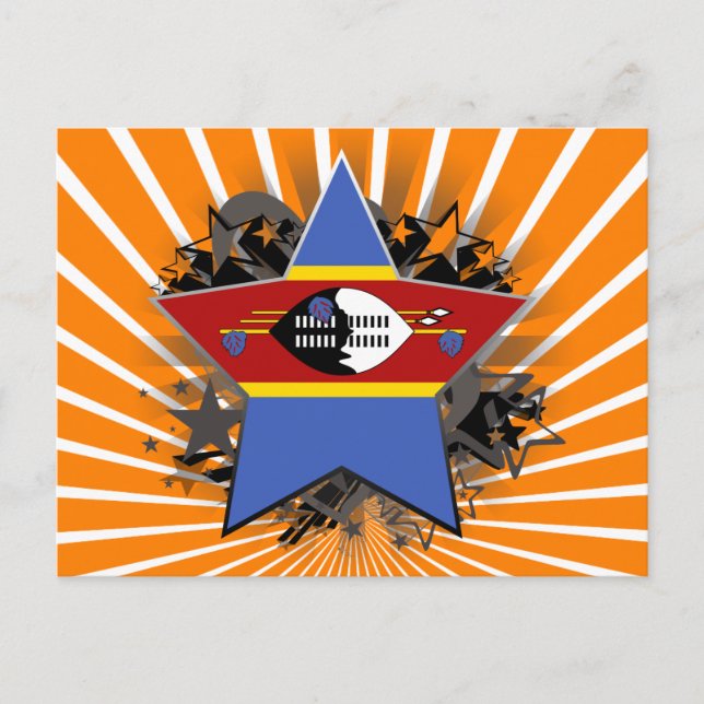Swaziland Star Postkarte (Vorderseite)