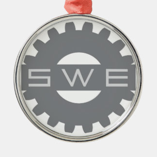 SWE (Gesellschaft der Frauen-Ingenieure) graue Ornament Aus Metall
