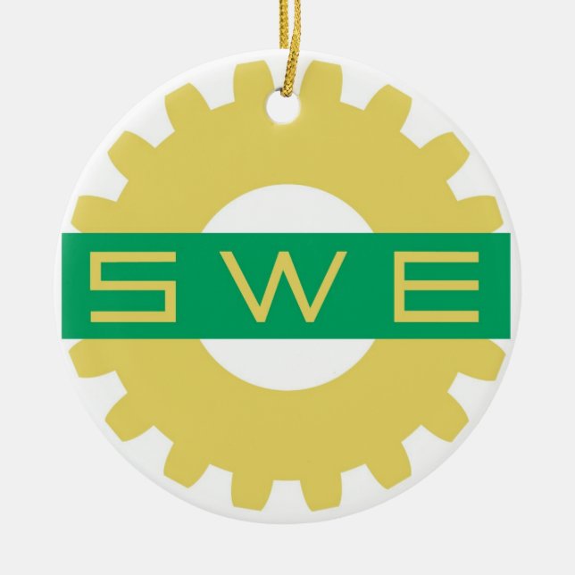 SWE (Gesellschaft der Frauen-Ingenieure) Keramikornament (Vorne)