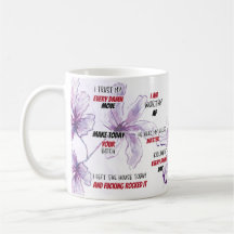 Swear Affirmation Watercolor Floral