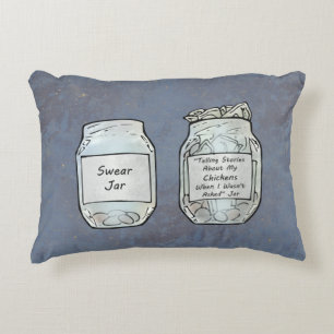 Swear Jar und Chicken Jar Dekokissen