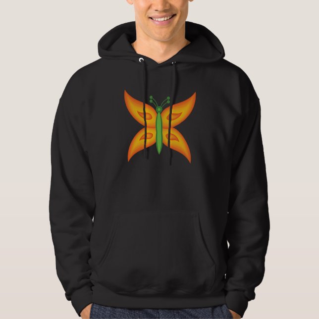 Sweat à capuche Alien Butterfly pour hommes (Devant)