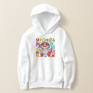 Sweat à capuche avec des nombres de maths mignons 