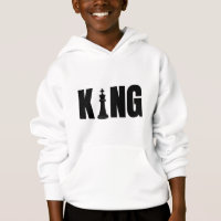 Sweat à capuche Baby King Chess