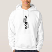 Sweat à capuche blanc Fire Owl pour hommes