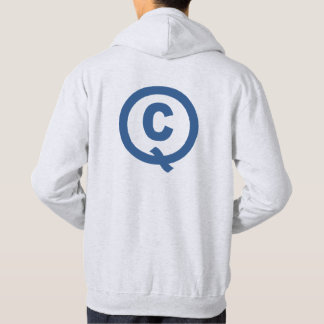 Sweat à capuche cendre dos homme DESIGN QUEBEC