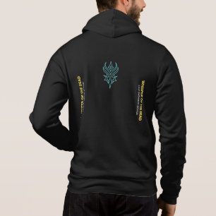 Sweat à capuche Cyberpunk Neon Glitch Bleu