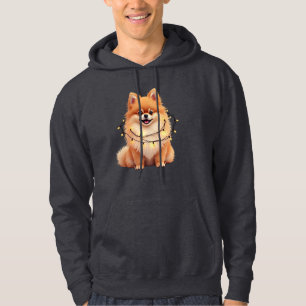 Sweat à capuche de Noël Pomeranian