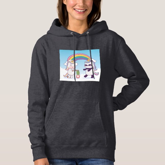 Sweat à capuche design Panda (Devant)