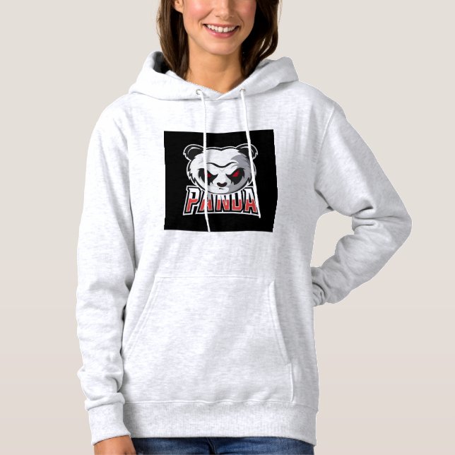 Sweat à capuche design Panda (Devant)