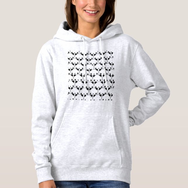 Sweat à capuche design Panda (Devant)