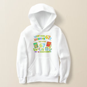 Sweat à capuche drôle de blague de maths pour l'éc