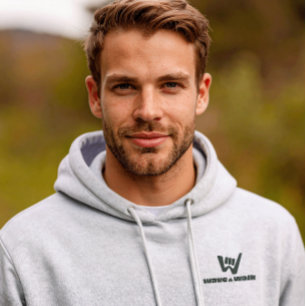 Sweat à capuche Essential Logo Noir Wave and Walk