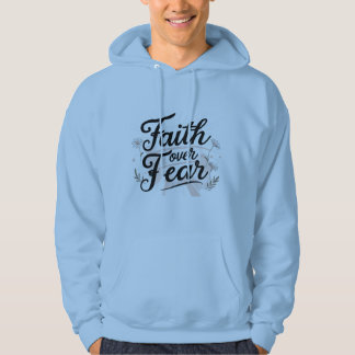 Sweat à capuche Faith Over Fear pour hommes avec 2