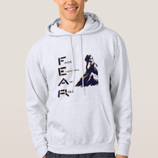 Sweat à capuche FEAR (Face Everything And Rise) (Devant)