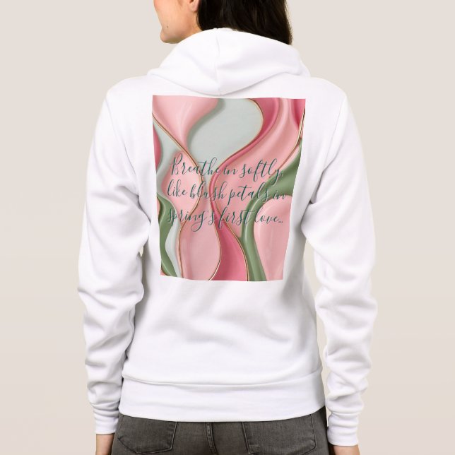 Sweat à capuche fermeture éclair intégrale graphiq (Dos)