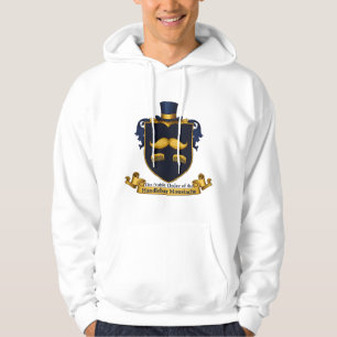 Sweat à capuche Gentleman Moustache en guidon
