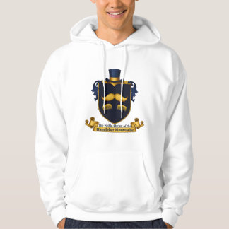 Sweat à capuche Gentleman Moustache en guidon