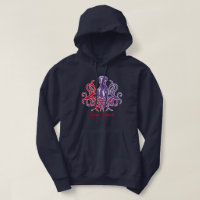 Sweat à capuche Grand Danois Rouge Violet