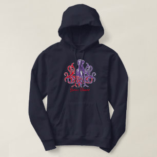 Sweat à capuche Grand Danois Rouge Violet