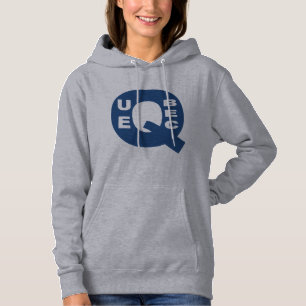 Sweat à capuche gris femme DESIGN QUEBEC