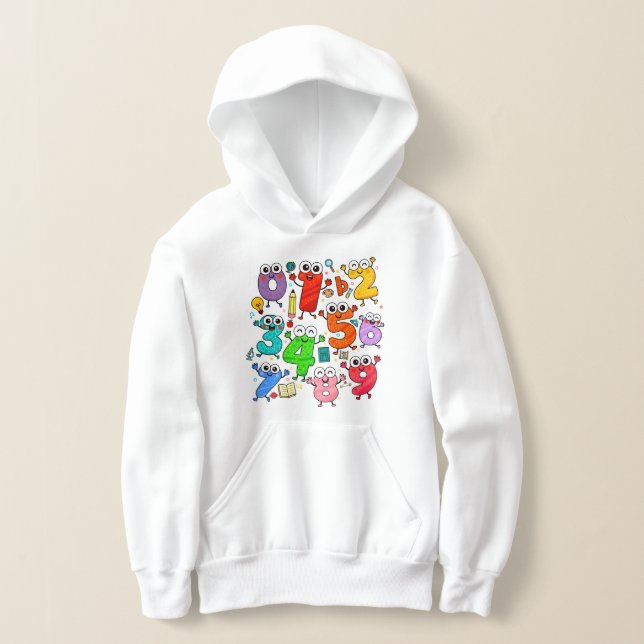 Sweat à capuche Jour du Nombre pour Enfants | Nomb (Poser)