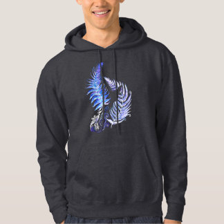 Sweat à capuche motif fougère de Nouvelle-Zélande