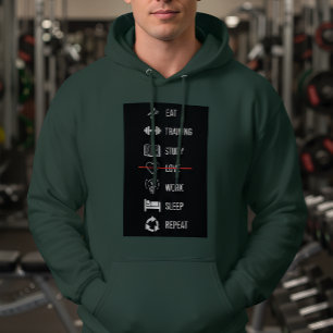 Sweat à capuche Motivation Routine