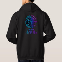 Sweat à capuche Neon Cosmic Brain Think Big