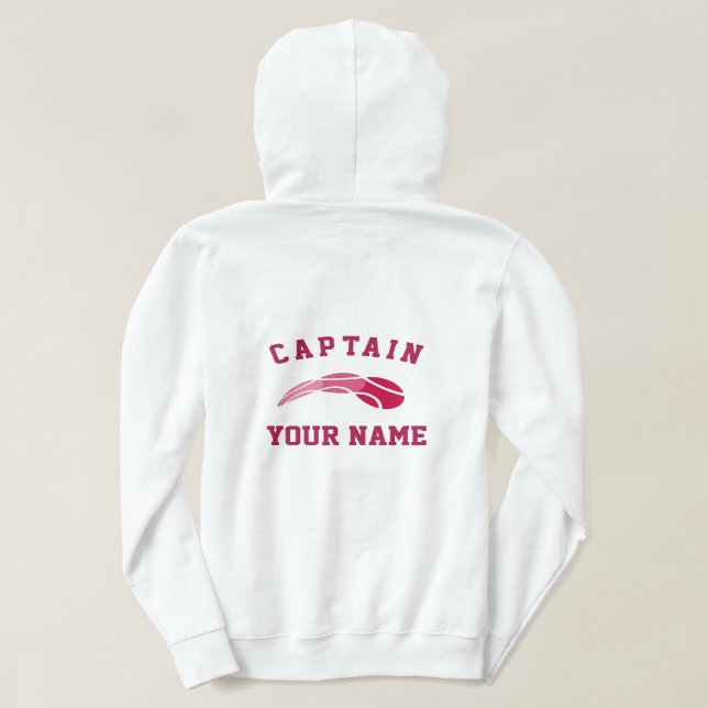 Sweat à capuche personnalisé de capitaine de tenni (Design dos)